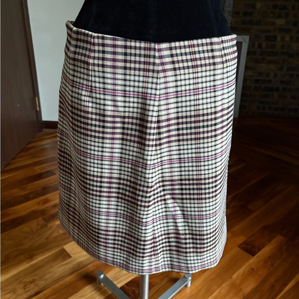 Ann Taylor Plaid Women's Skirt, ECU